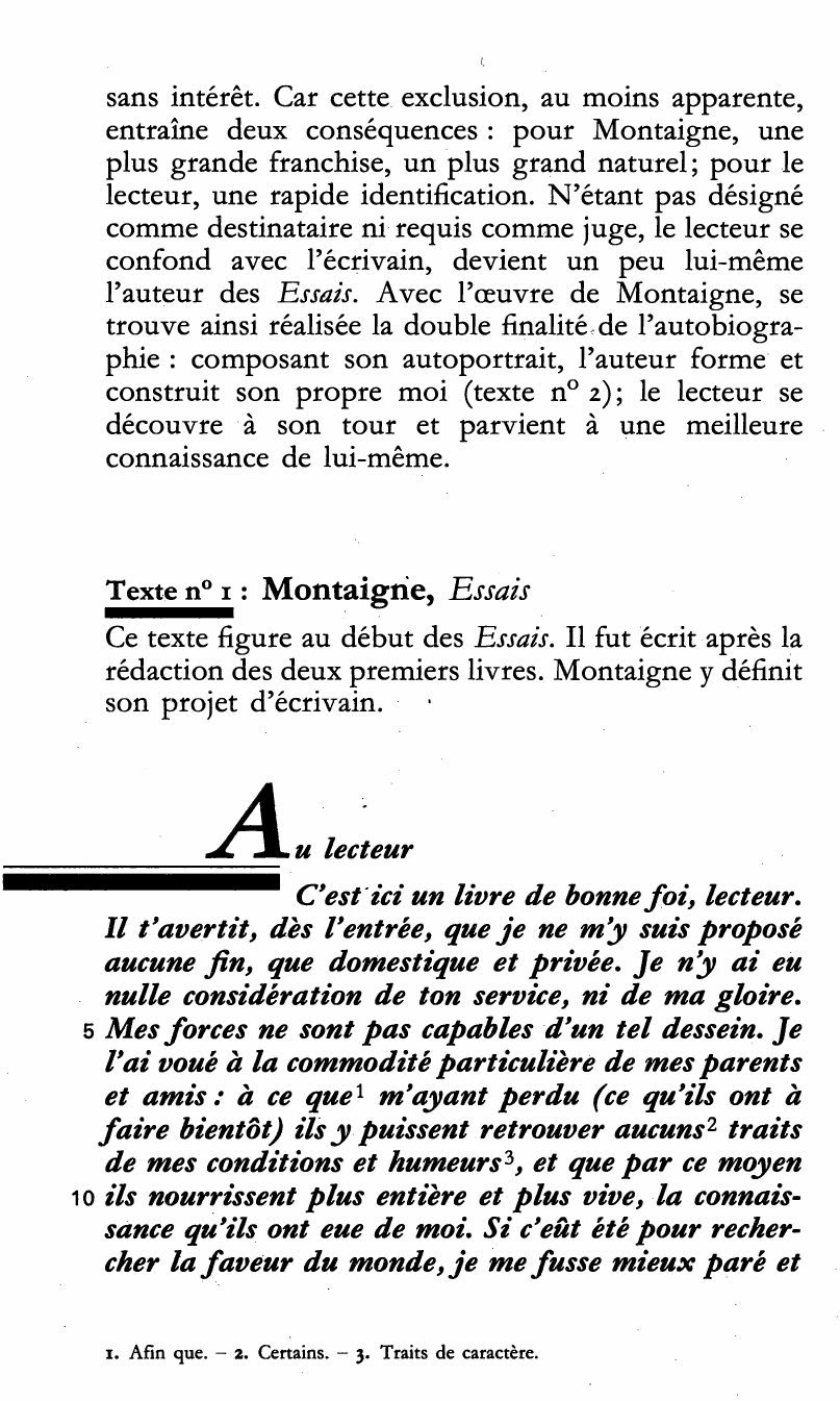 Prévisualisation du document Montaigne (1533-1592) DE L’UTILITÉ DE SE PEINDRE