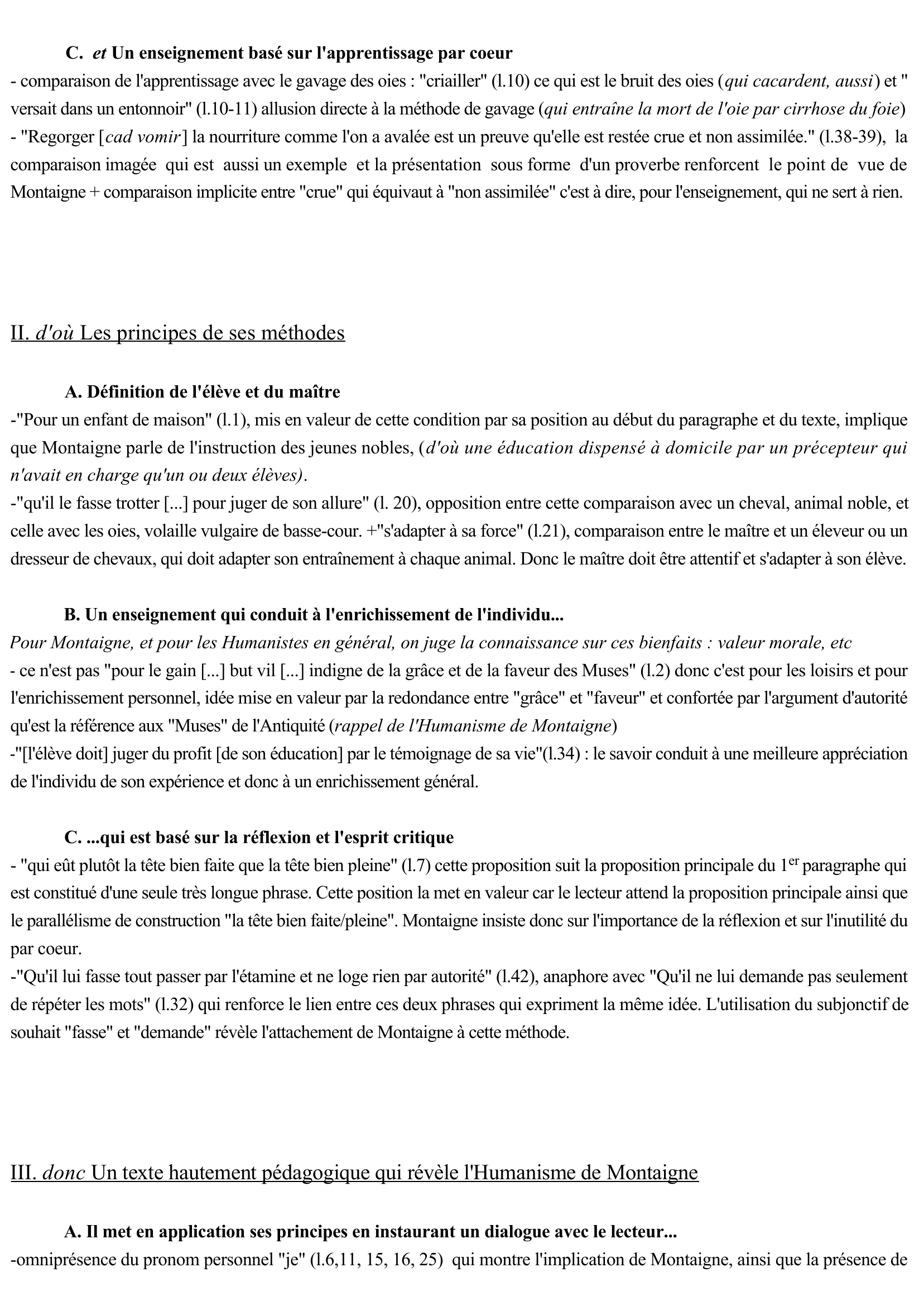 Prévisualisation du document Montaigne - Essais, I, 26 : «De l'institution des enfants»