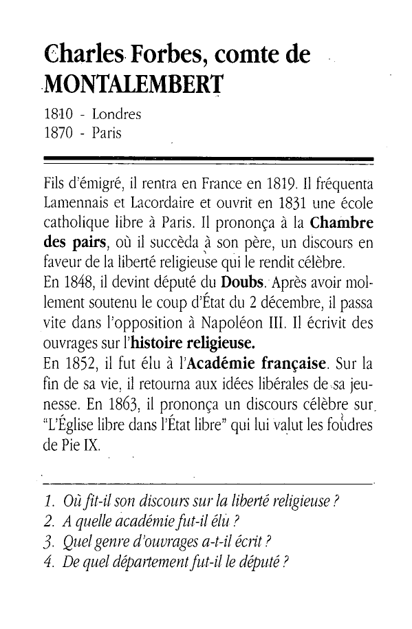 Prévisualisation du document Montalembert, comte de Charles Forbes de Tryon