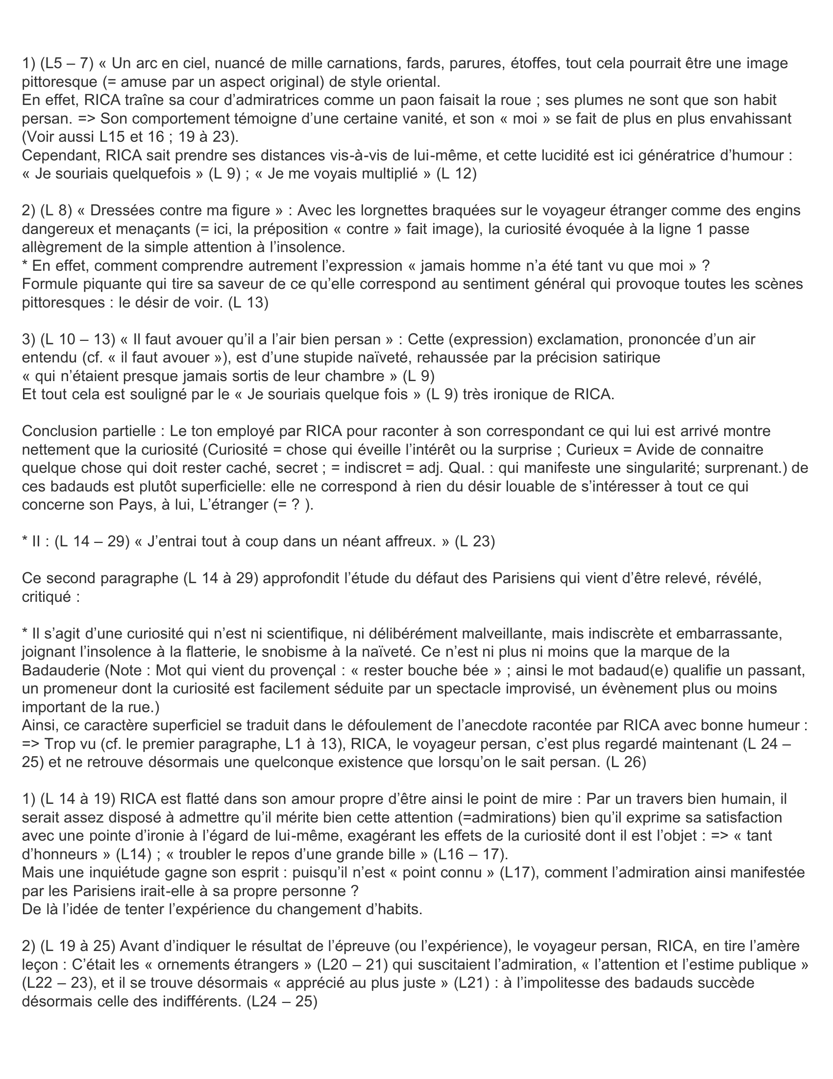 Prévisualisation du document Montesquieu (1689- 11755) « Comment peut-on être persan ? », Les Lettres persanes, Lettre 30, 1721. Littérature