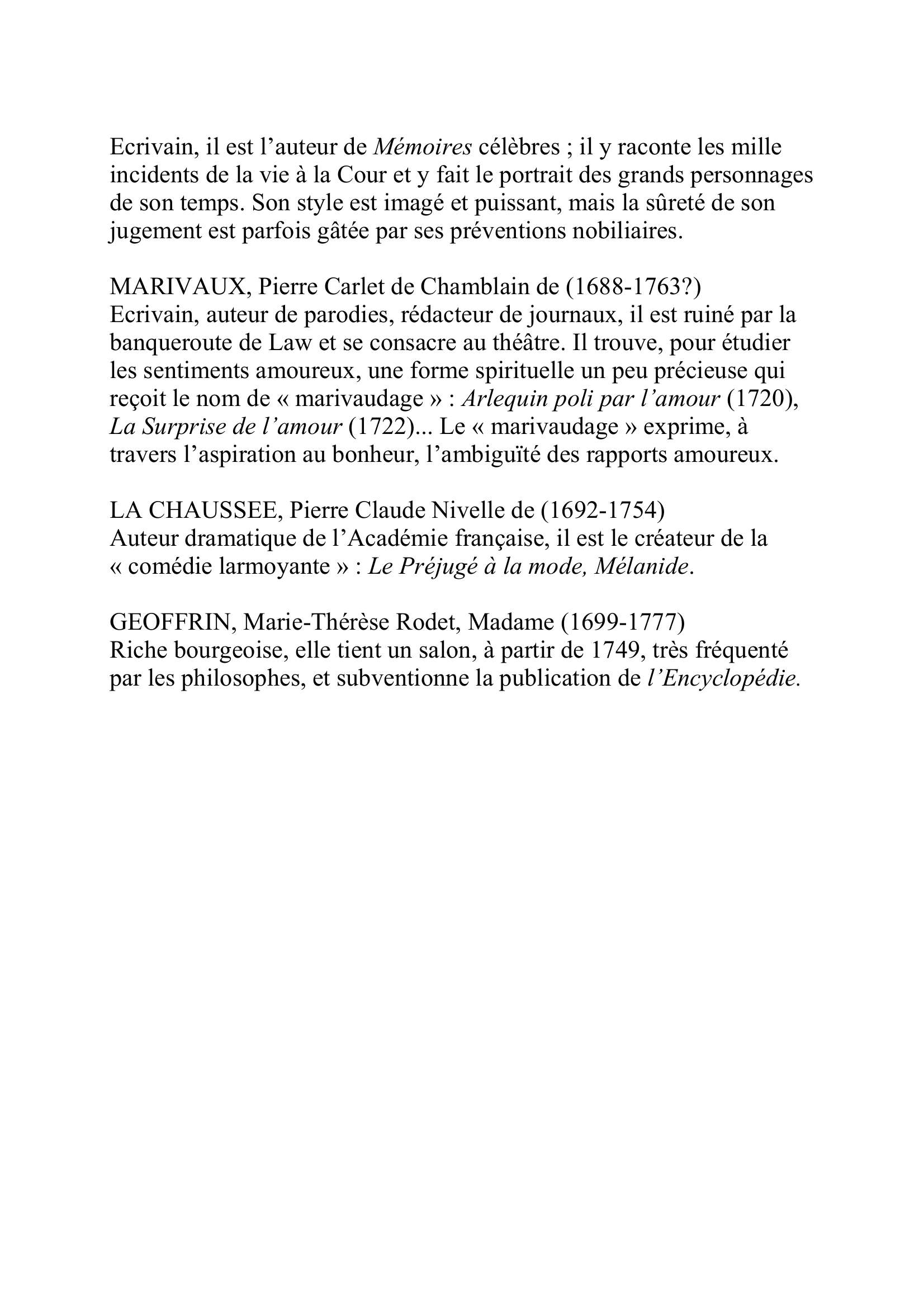 Prévisualisation du document MONTESQUIEU
Charles Louis de Secondat, baron de La Brède et de