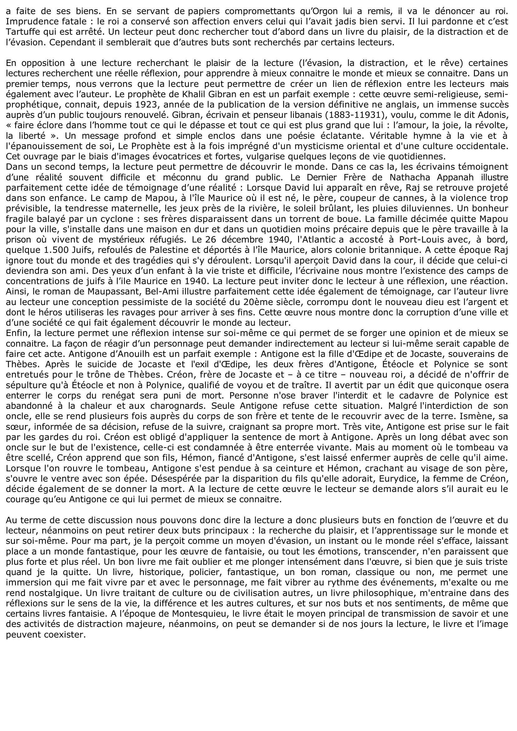 Prévisualisation du document Montesquieu et le plaisir de la lecture