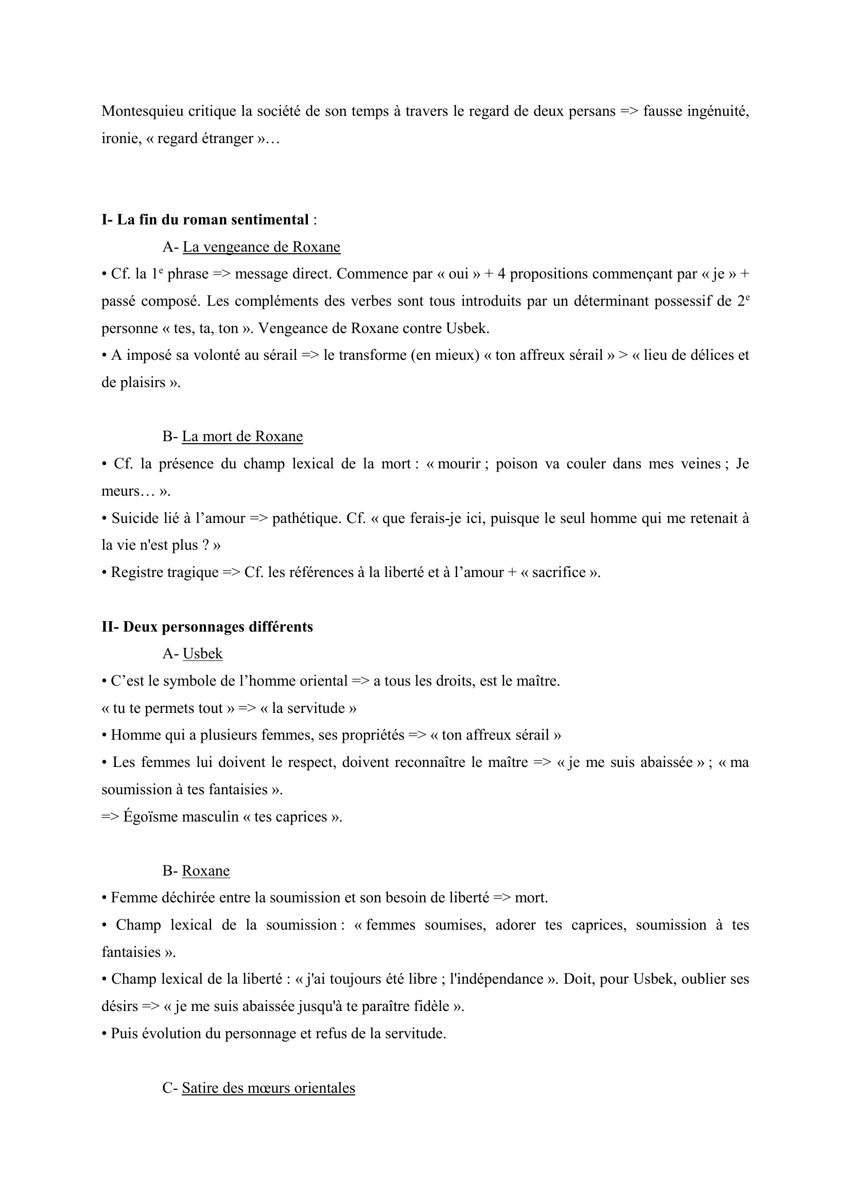 Prévisualisation du document Montesquieu, Les Lettres persanes, lettre CLXI.