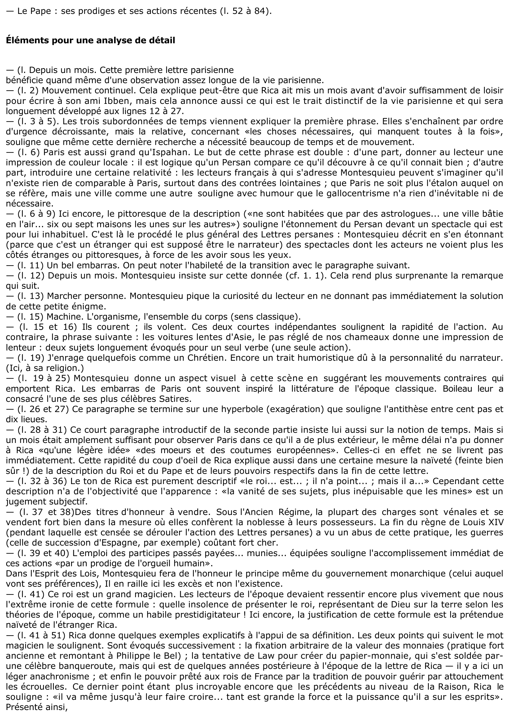 Prévisualisation du document Montesquieu, Lettres persanes, lettre 24 - XXIV
