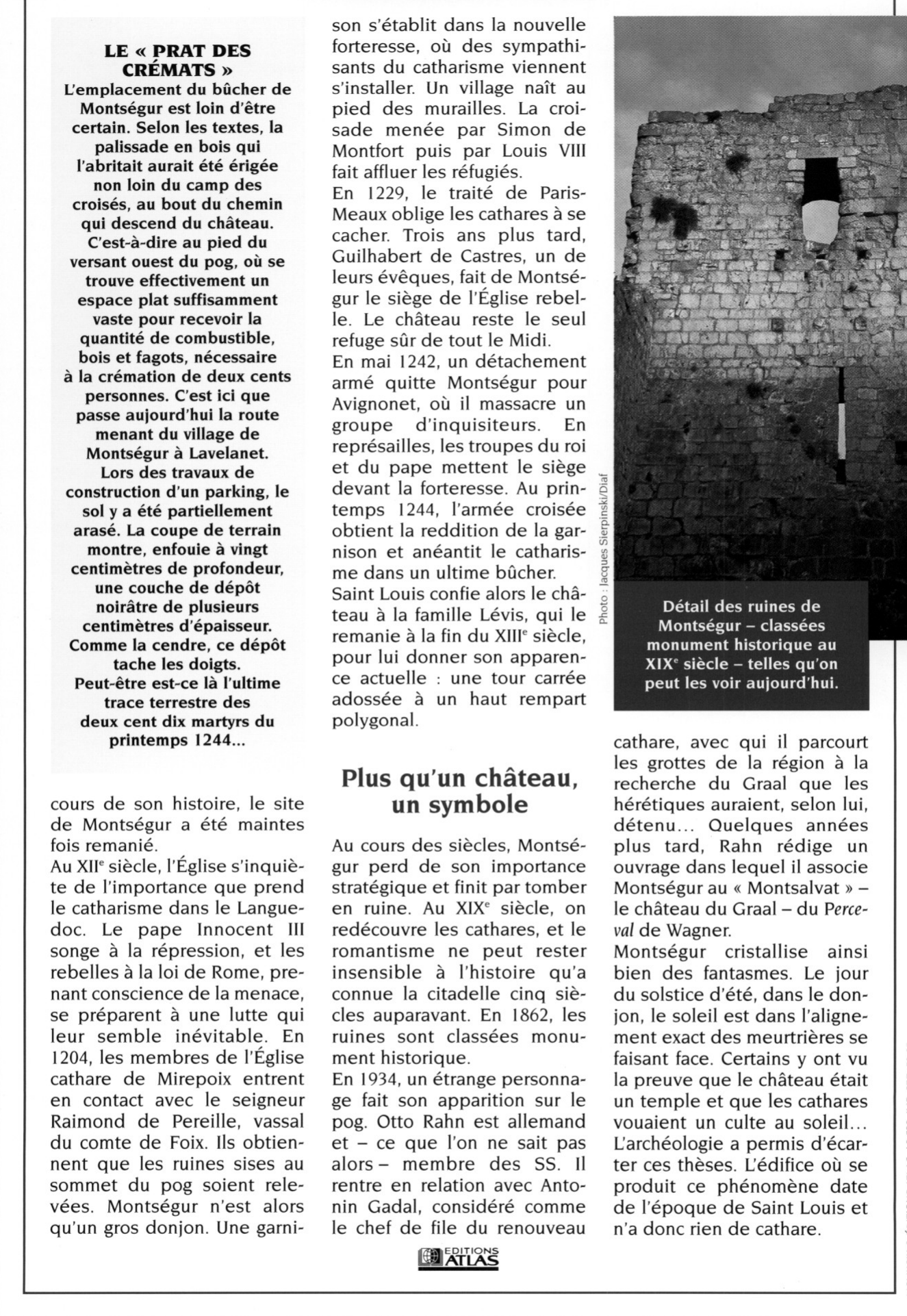Prévisualisation du document Montségur, forteresse cathare
