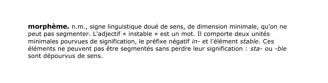 Prévisualisation du document morphème.