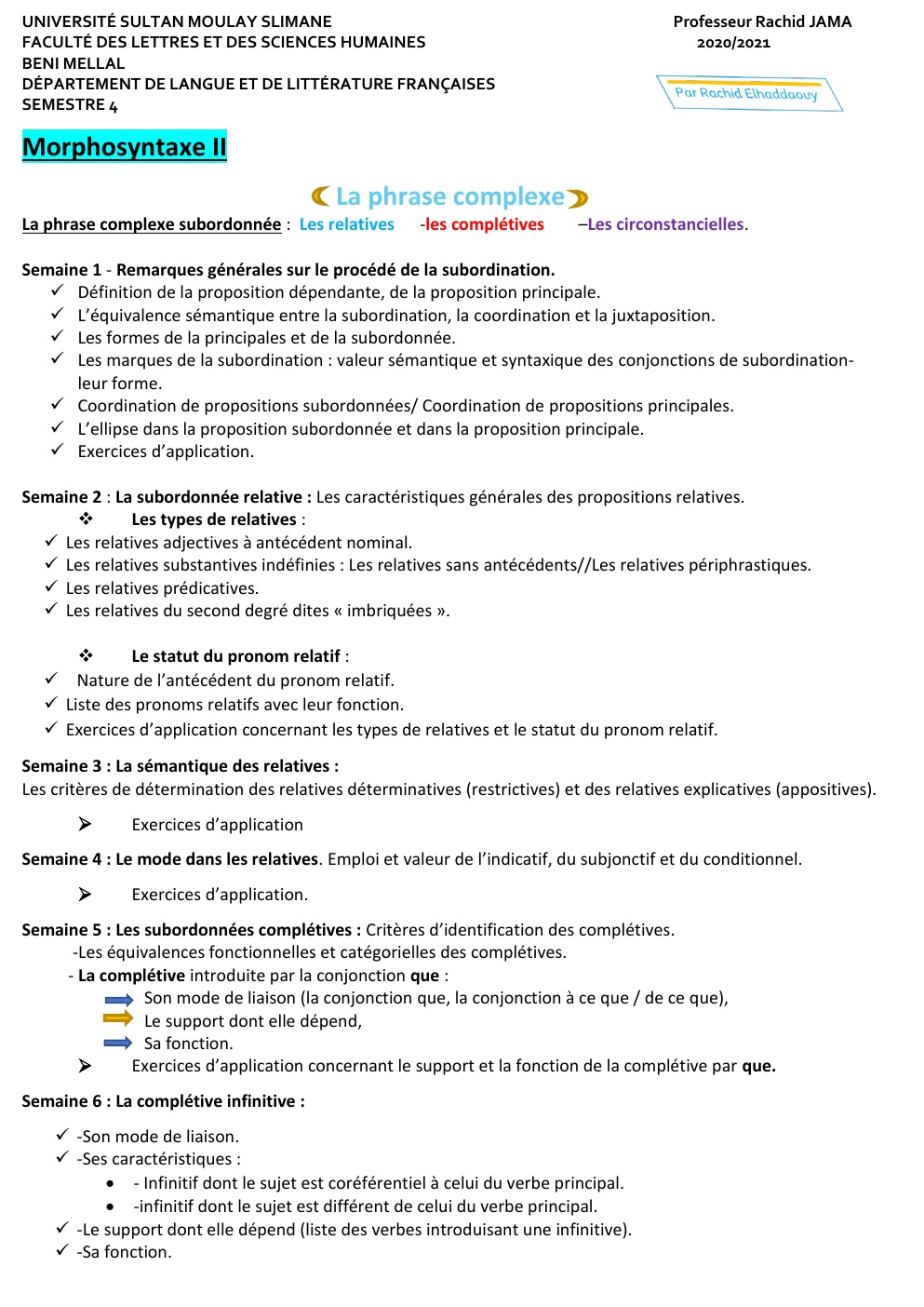 Prévisualisation du document morphosyntaxe