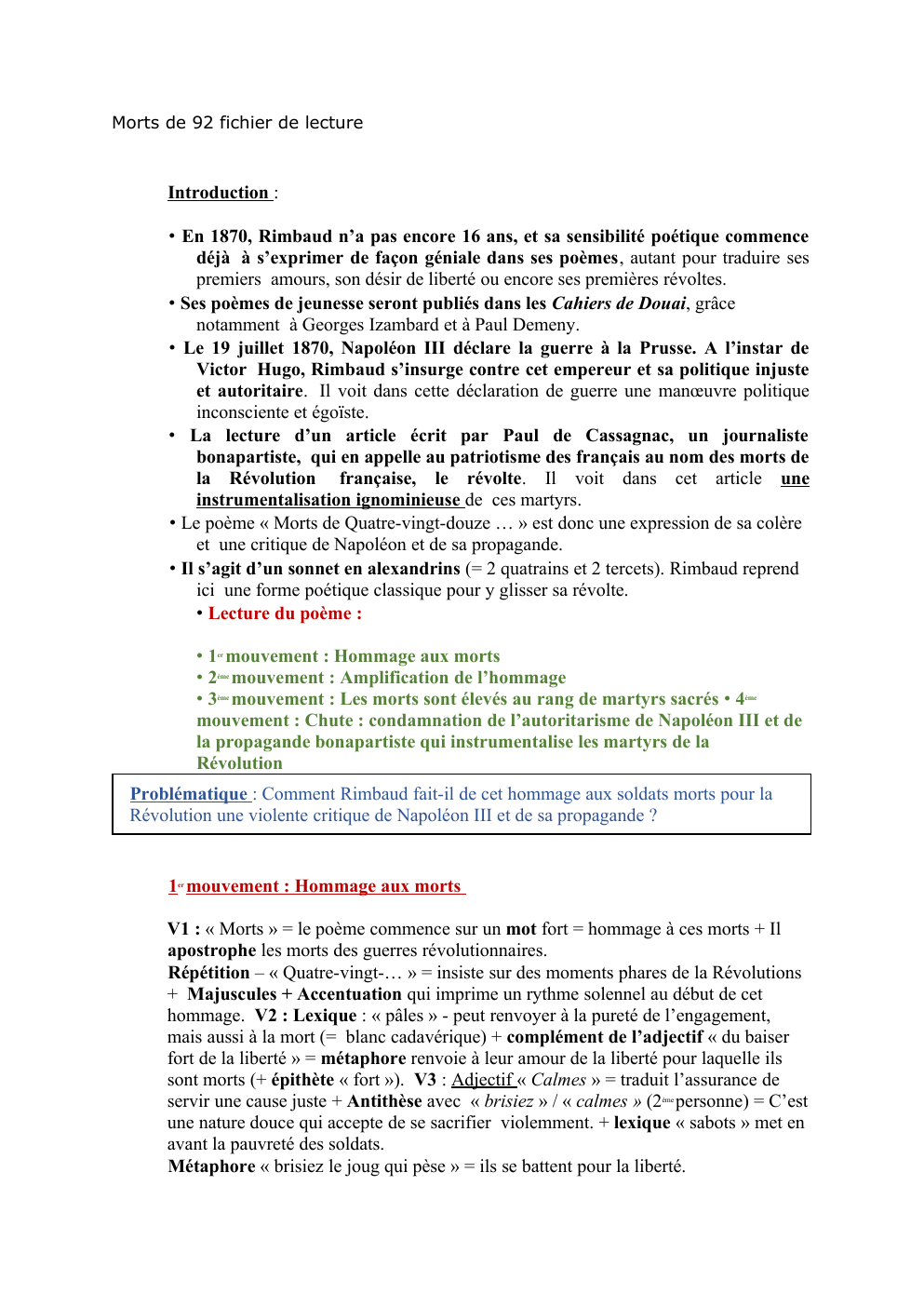 Prévisualisation du document Morts de 92 fichier de lecture