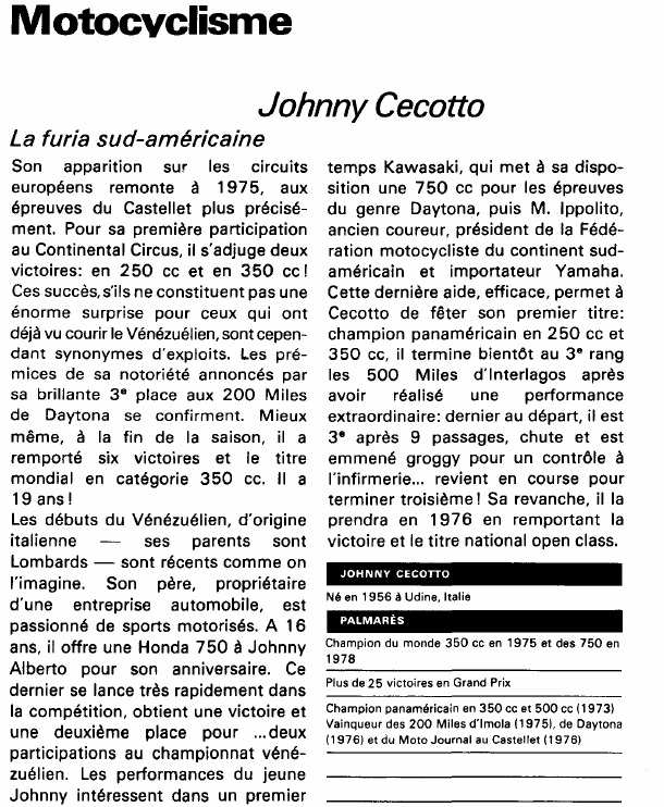 Prévisualisation du document Motocyclisme:Johnny Cecotto (sport).