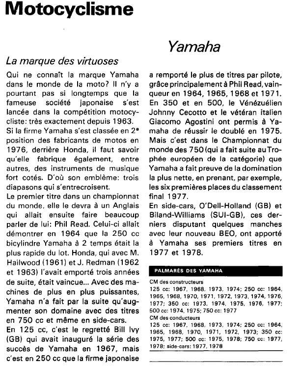Prévisualisation du document Motocyclisme:Yamaha (sport).