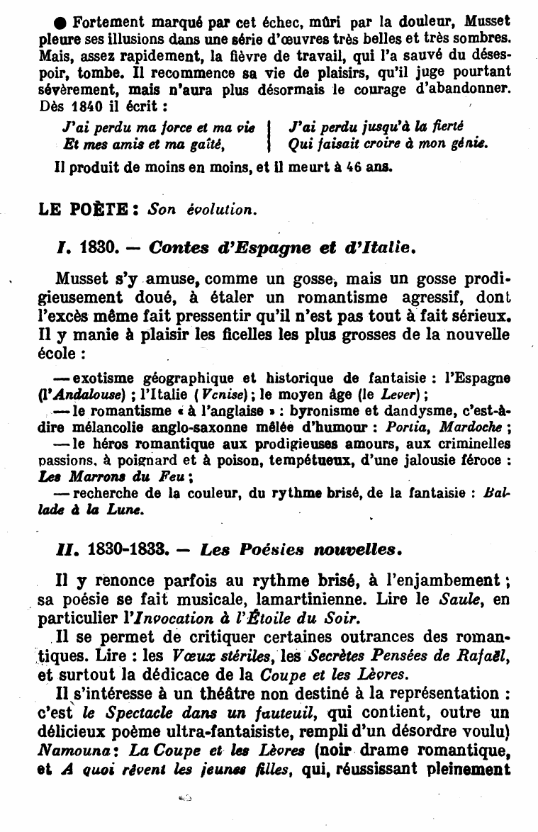 Prévisualisation du document MUSSET: 1810 - 1867. VIE ET OEUVRE