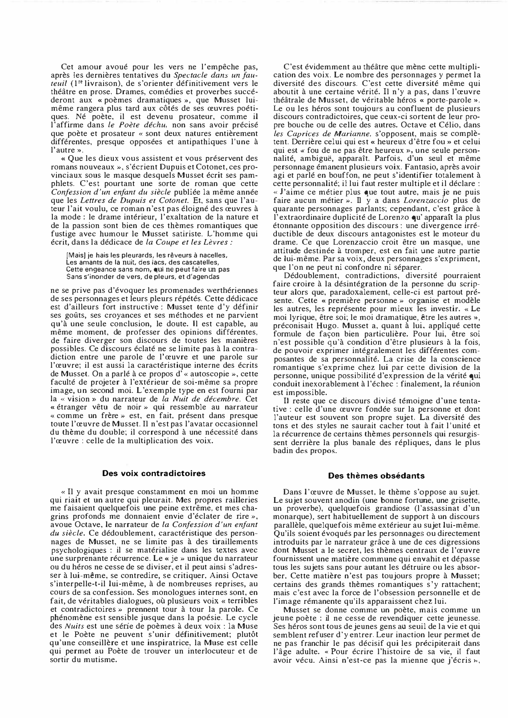 Prévisualisation du document MUSSET Alfred de : sa vie et son oeuvre