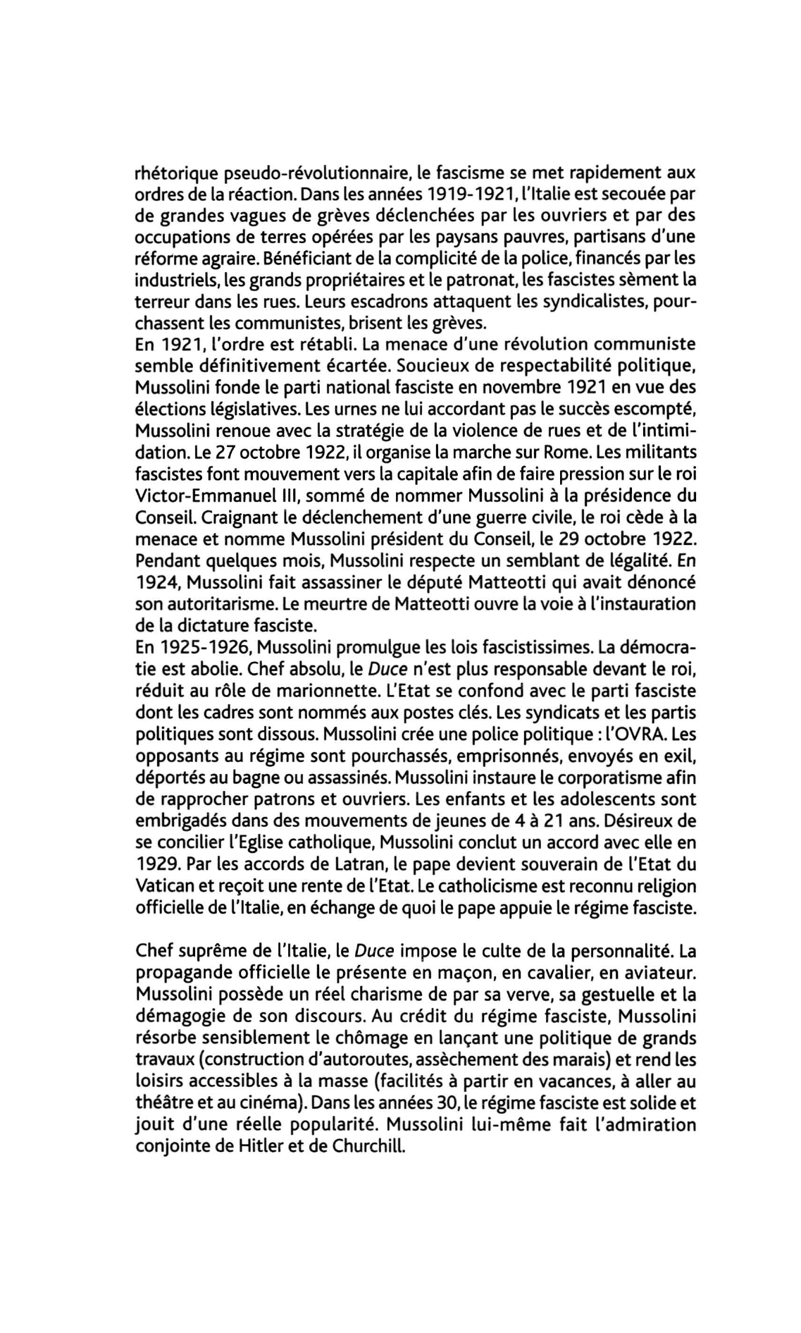Prévisualisation du document Mussolini, Benito