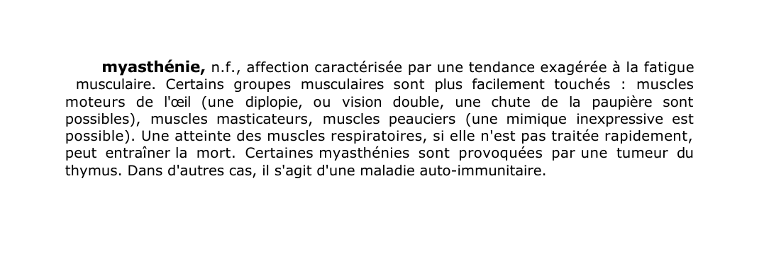 Prévisualisation du document myasthénie, n.