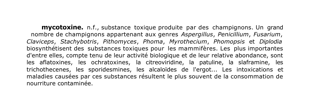 Prévisualisation du document mycotoxine.