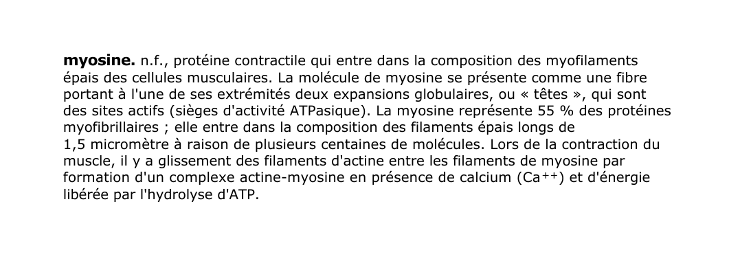 Prévisualisation du document myosine.