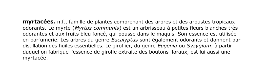 Prévisualisation du document myrtacées.