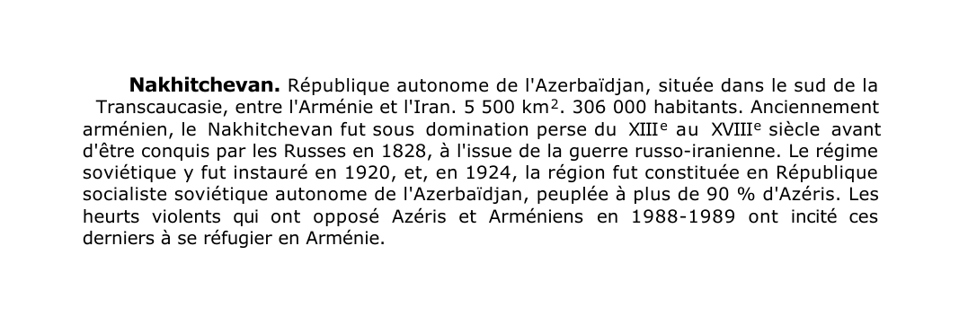 Prévisualisation du document Nakhitchevan.