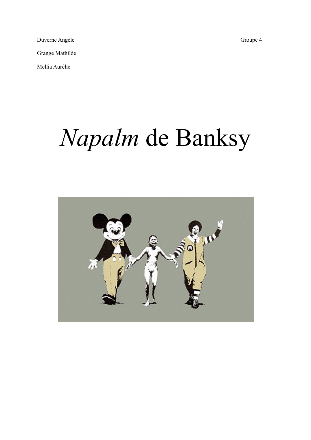 Prévisualisation du document Napalm, Banksy