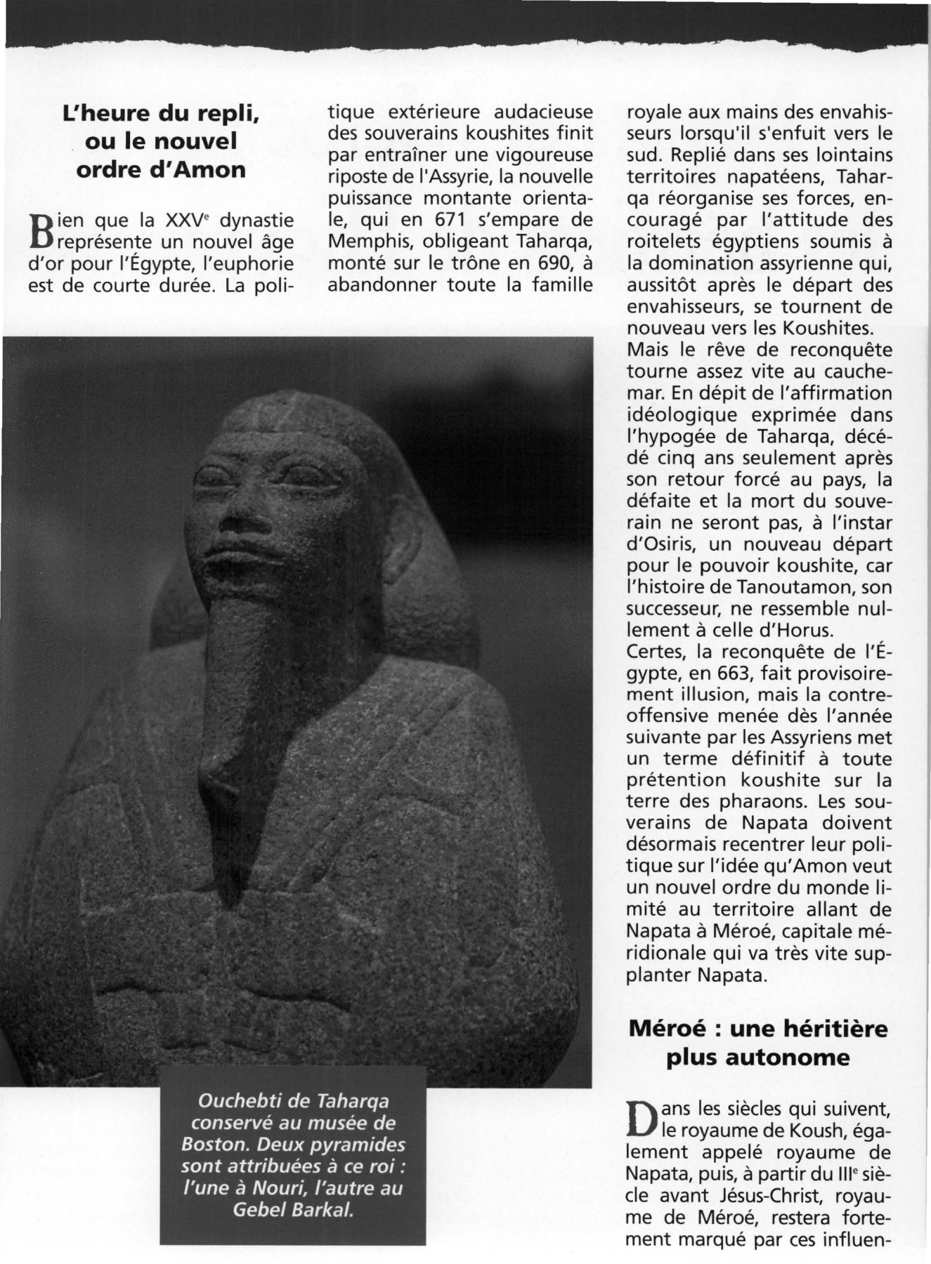 Prévisualisation du document Napata et Méroé les héritiers de l'Égypte