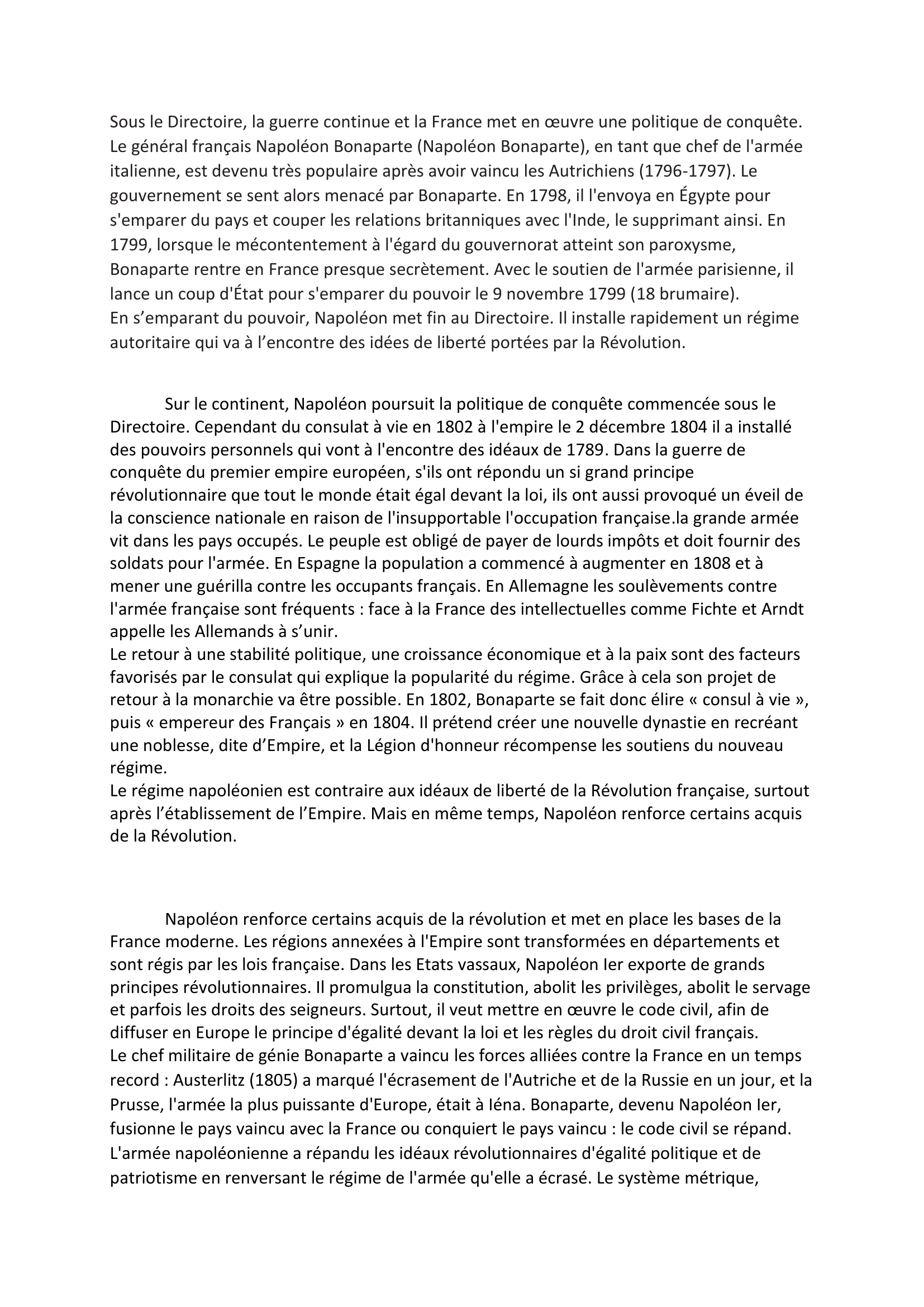 Prévisualisation du document NAPOLEON BONAPARTE, SAUVEUR OU FOSSOYEUR DE LA REVOLUTION