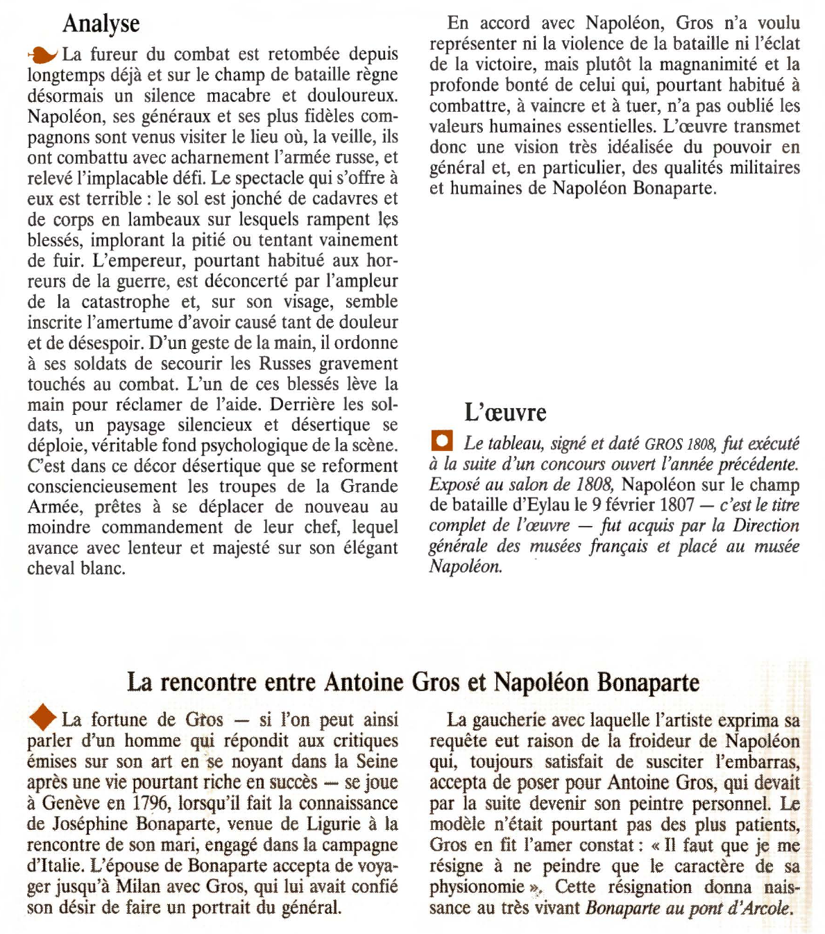 Prévisualisation du document NAPOLÉON SUR LE CHAMP DE BATAILLE D'EYLAU de GROS