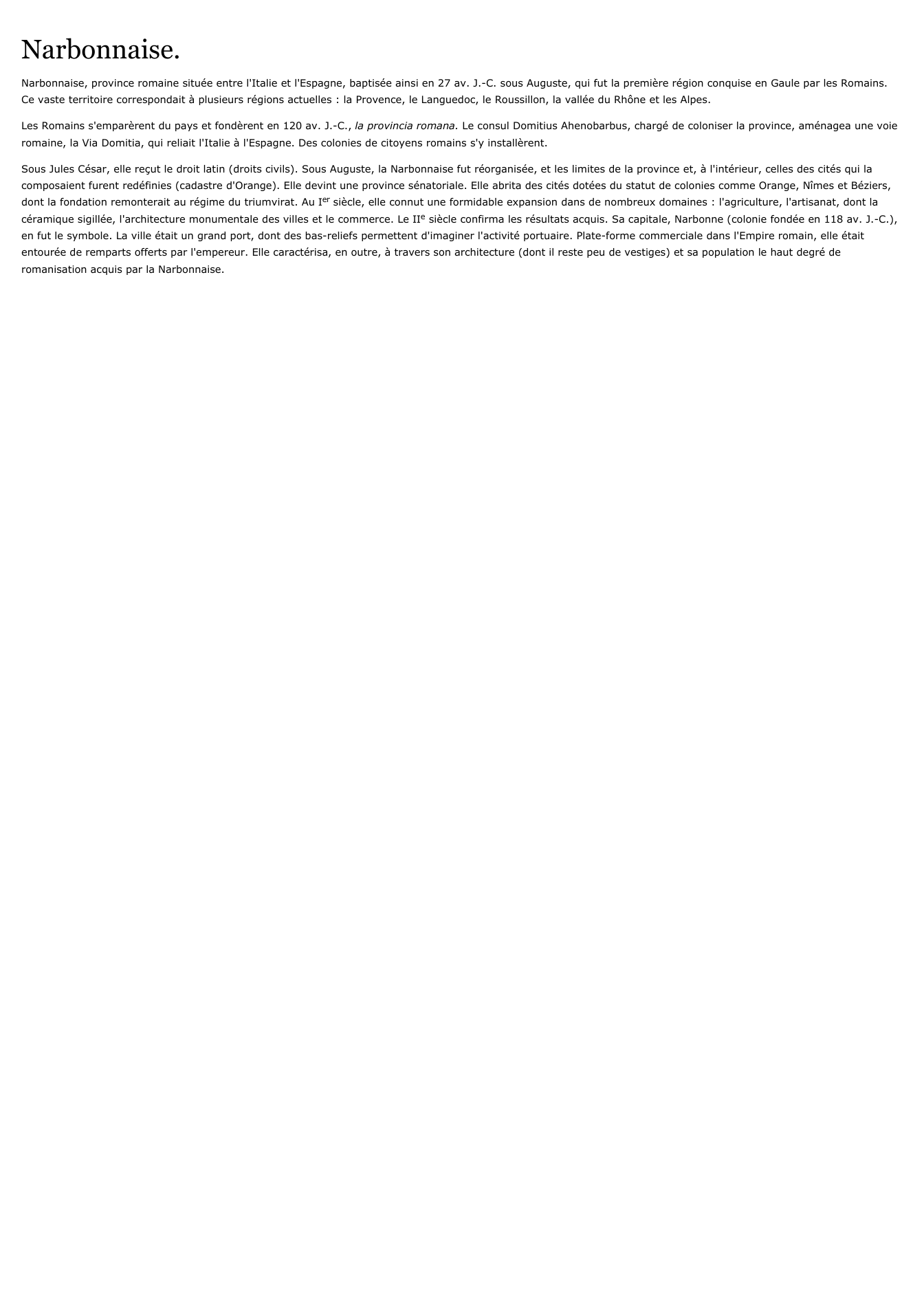 Prévisualisation du document Narbonnaise.