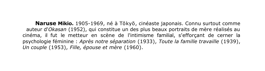 Prévisualisation du document Naruse Mikio.