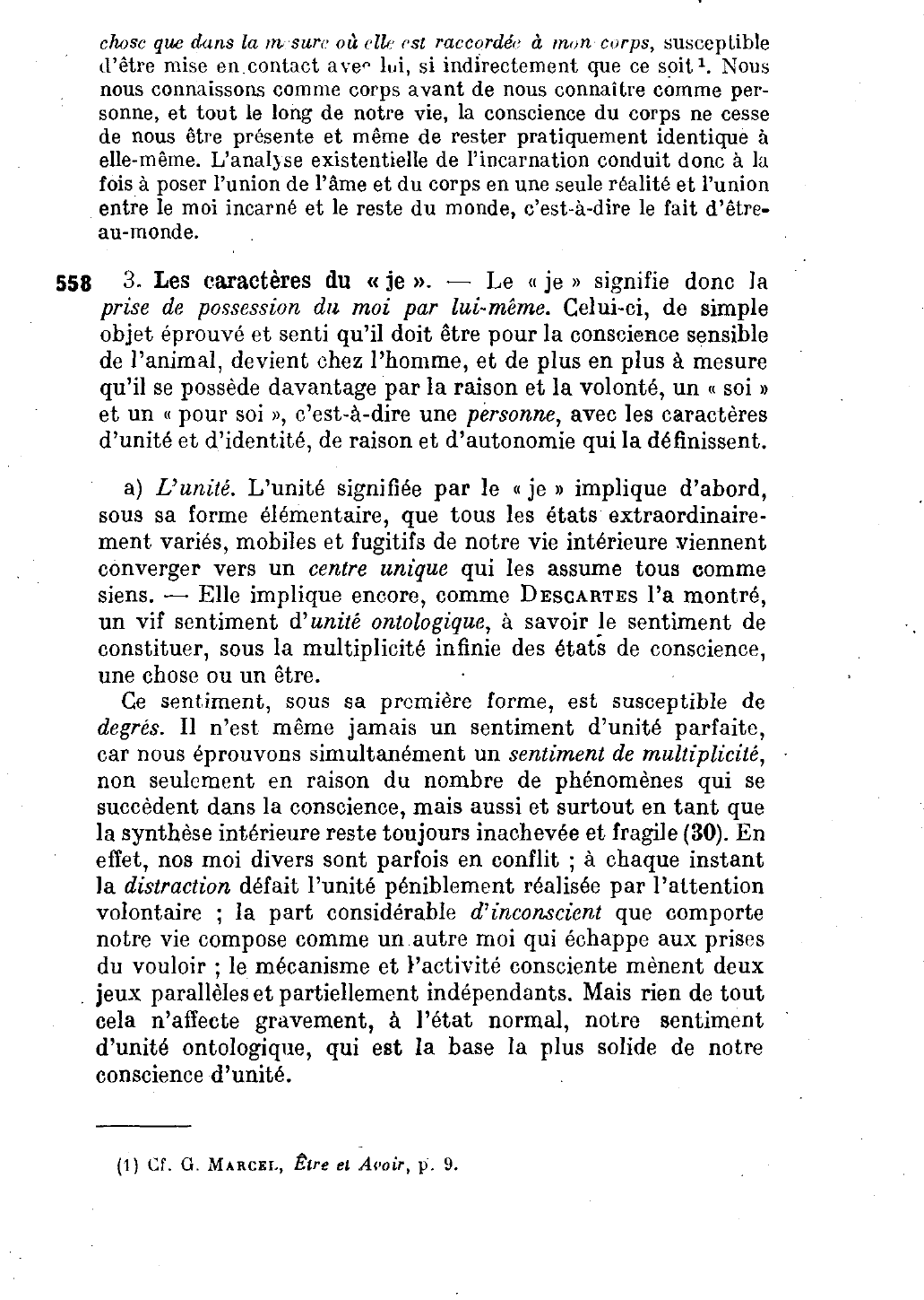 Prévisualisation du document Nature du moi