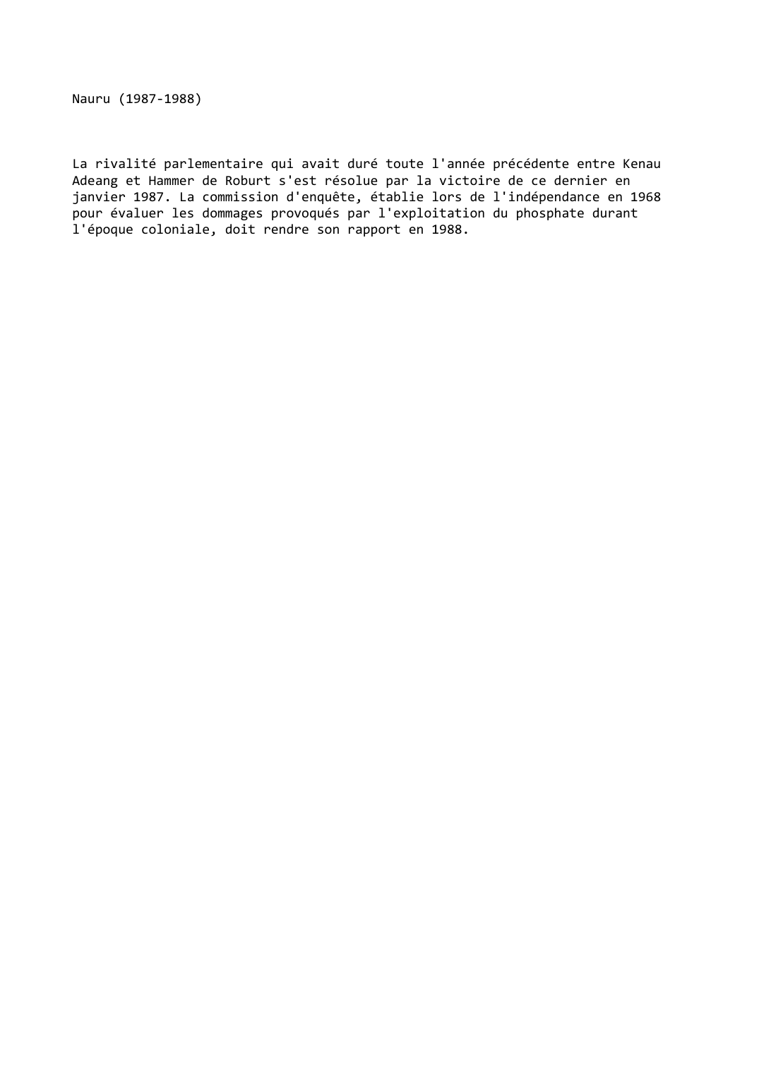 Prévisualisation du document Nauru (1987-1988)