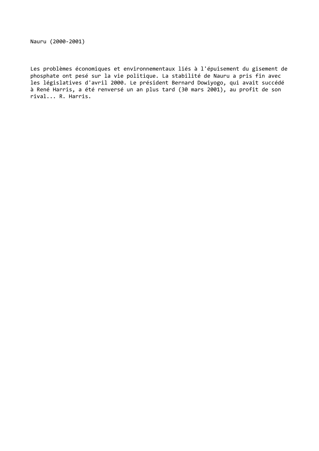 Prévisualisation du document Nauru (2000-2001)