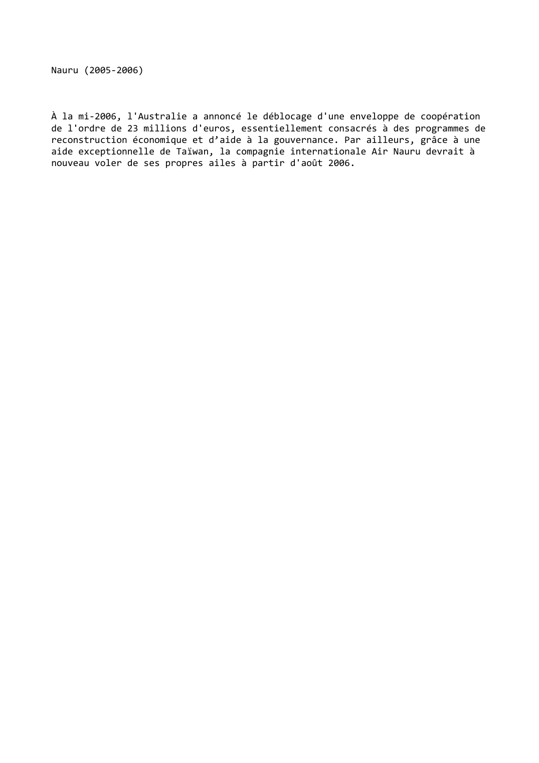 Prévisualisation du document Nauru (2005-2006)