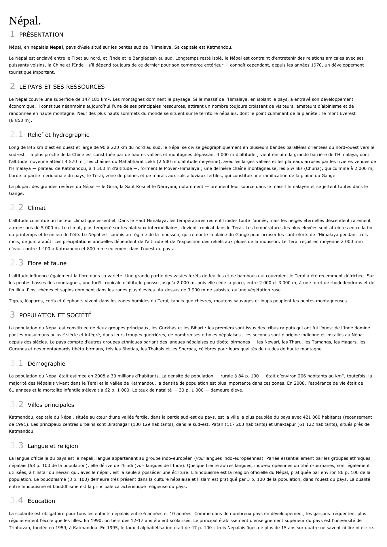 Prévisualisation du document Népal.