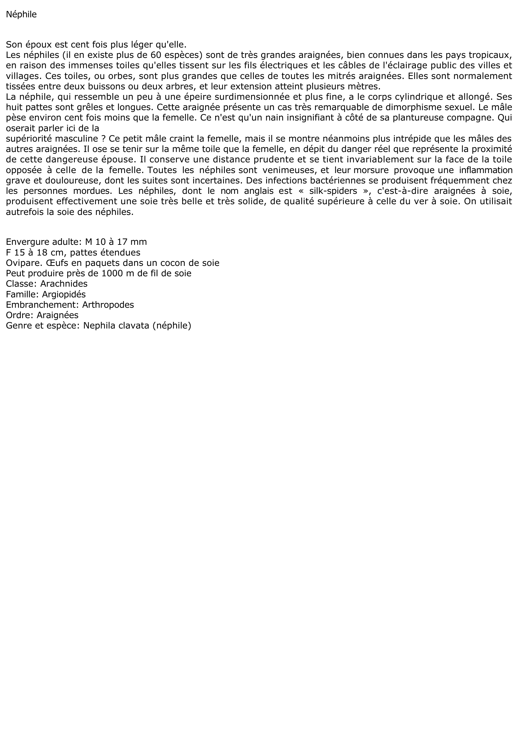 Prévisualisation du document Néphile