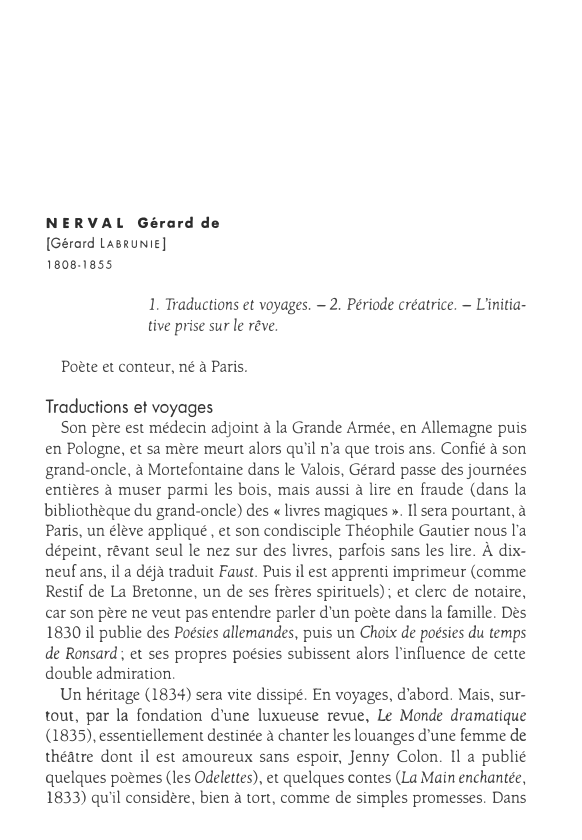 Prévisualisation du document NERVAL Gérard de
