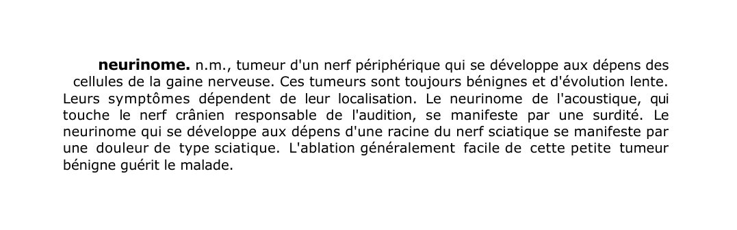 Prévisualisation du document neurinome.