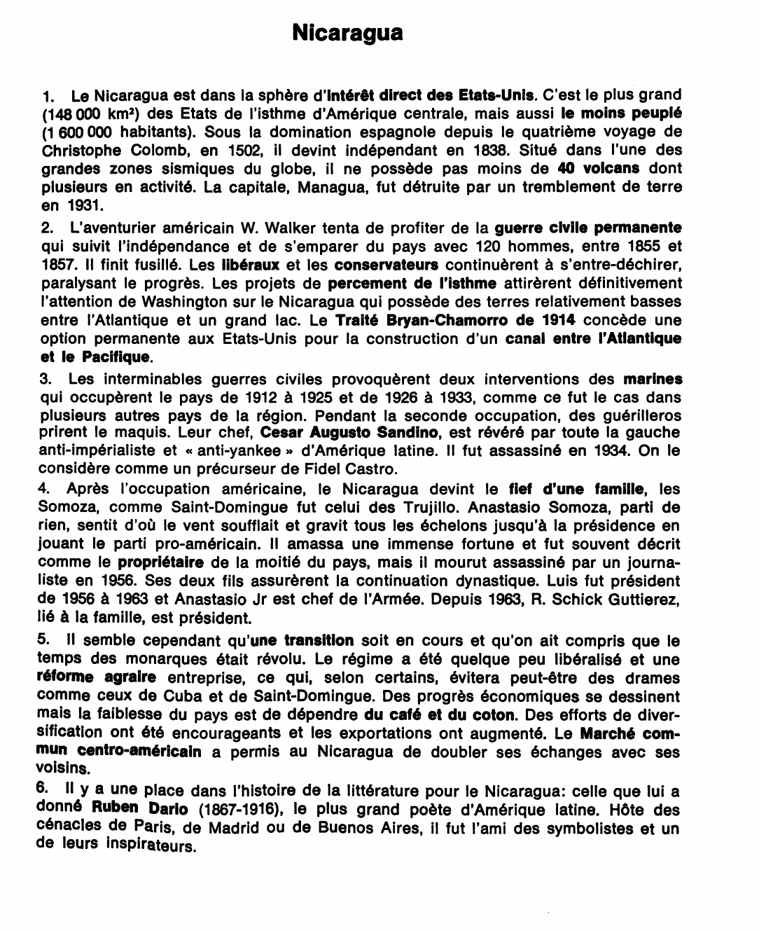 Prévisualisation du document Nicaragua