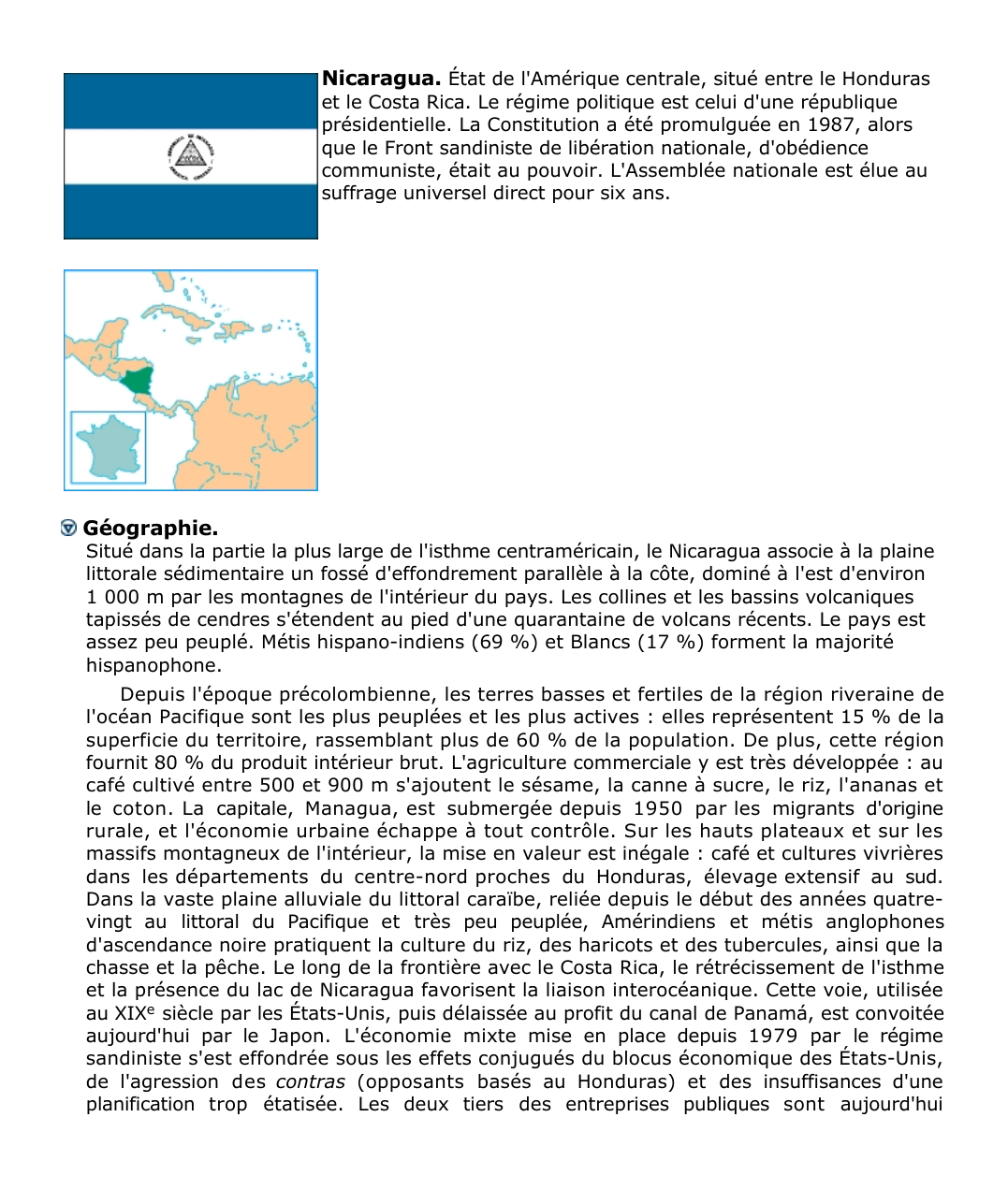 Prévisualisation du document Nicaragua.