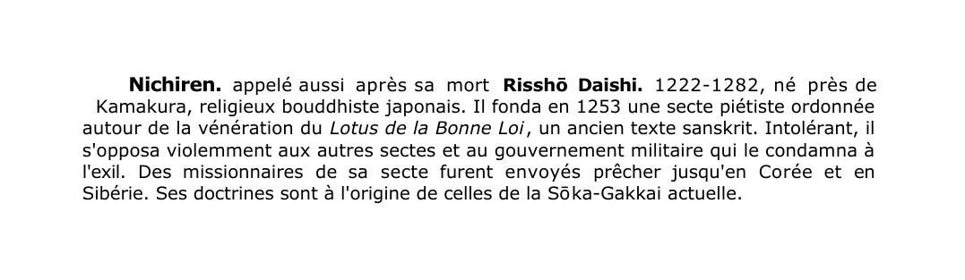 Prévisualisation du document Nichiren.