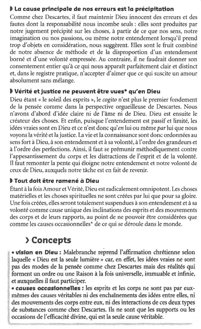 Prévisualisation du document NICOLAS MALEBRANCHE : DE LA RECHERCHE DE LA VERITE (Résumé & Analyse)