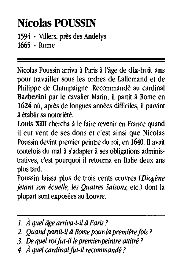 Prévisualisation du document Nicolas POUSSIN