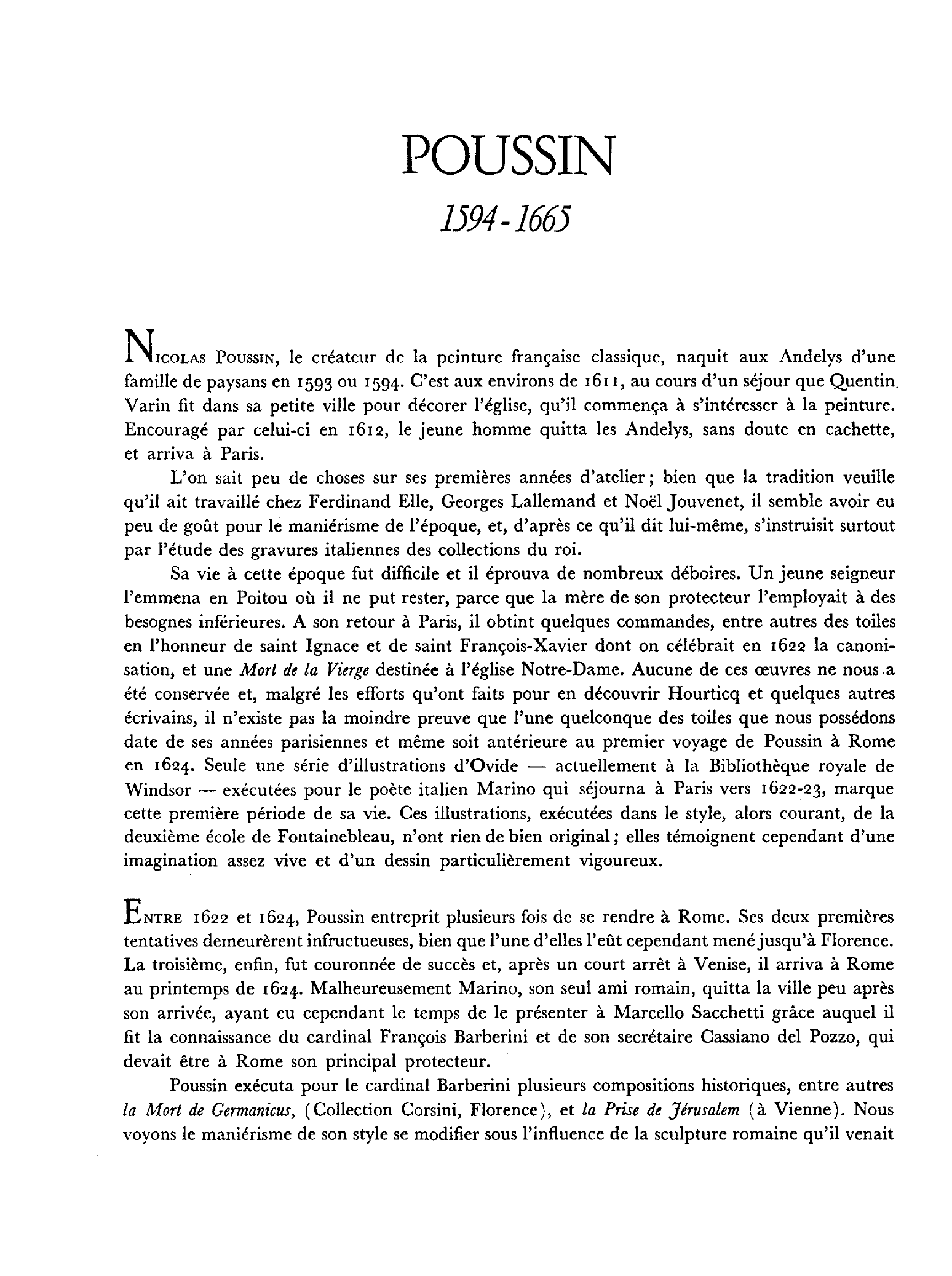 Prévisualisation du document Nicolas Poussin