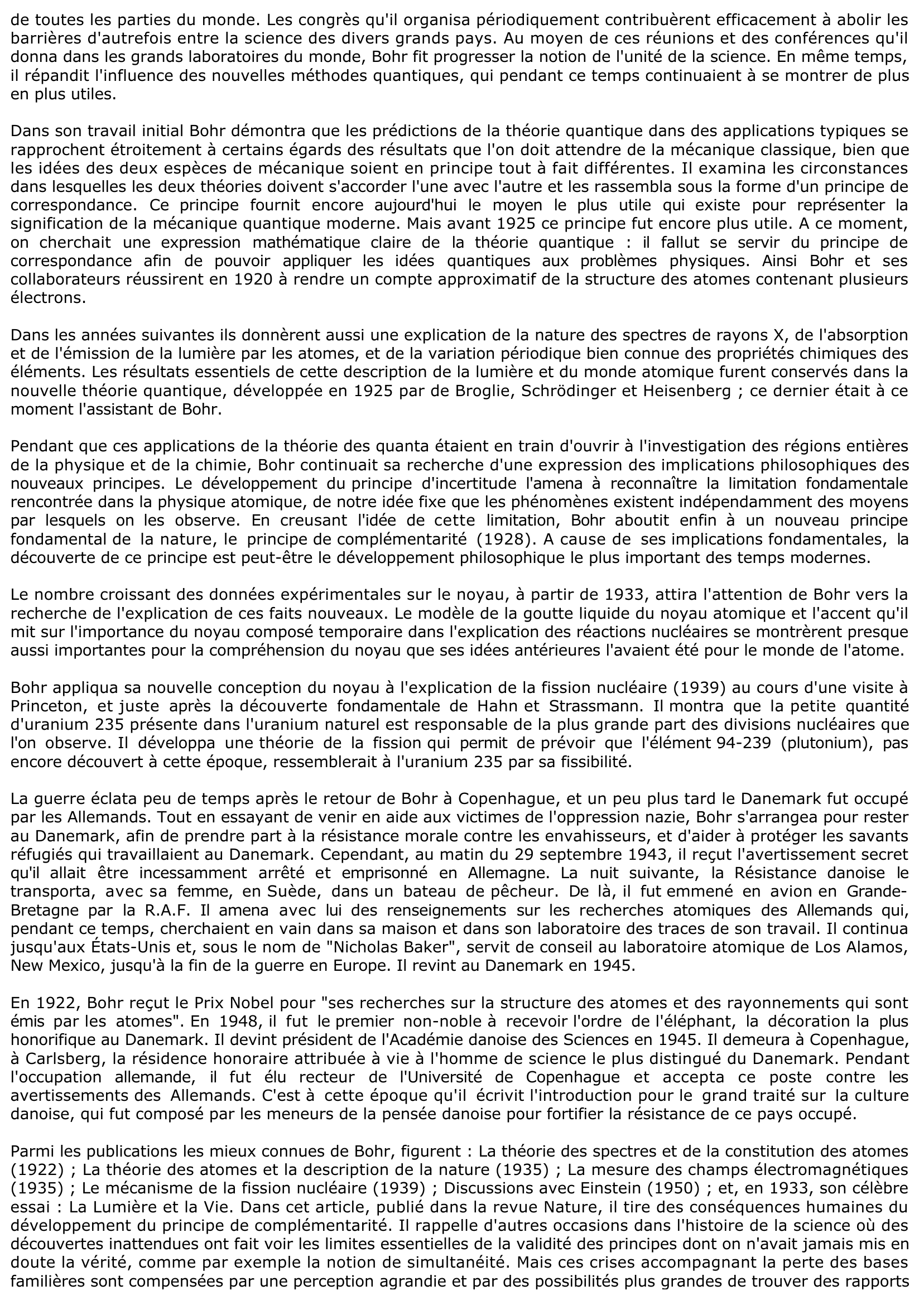 Prévisualisation du document Niels Bohr (Sciences & Technique)