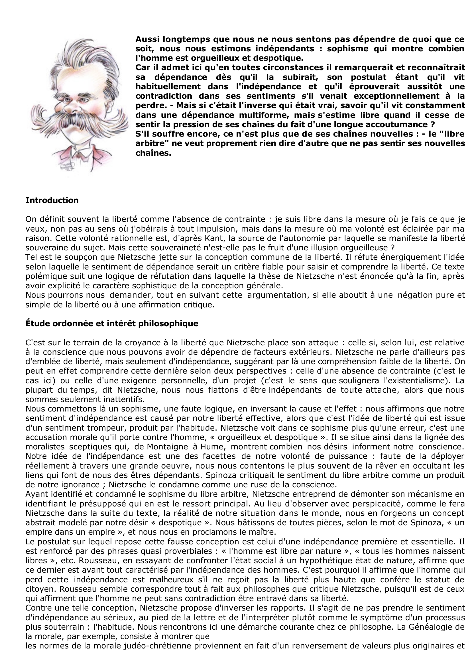Prévisualisation du document Nietzsche