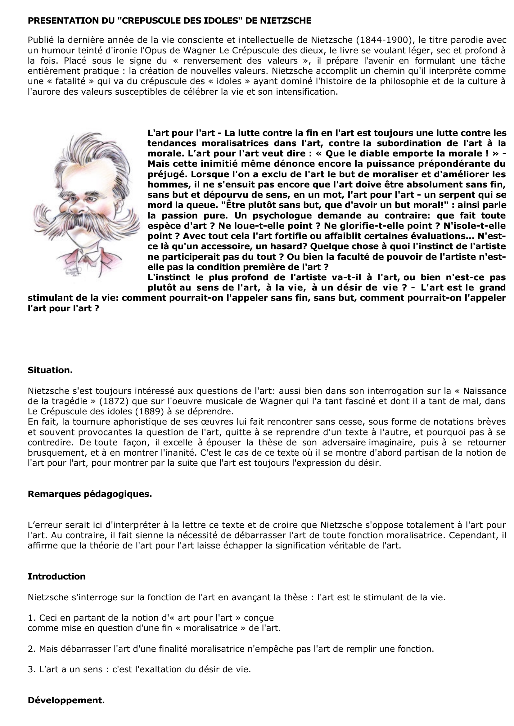 Prévisualisation du document Nietzsche