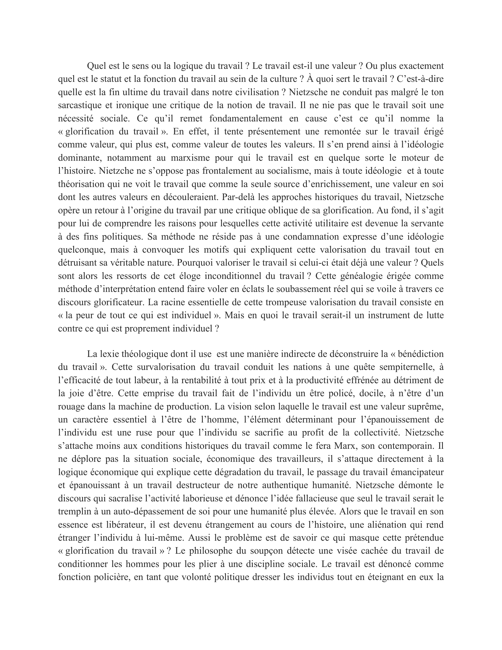 Prévisualisation du document Nietzsche, Aurore (1881), Livre III, § 173 et § 206,  trad. J. Hervier, Gallimard