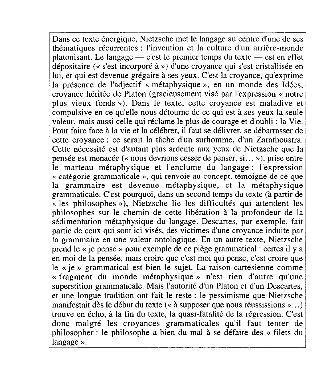 Prévisualisation du document Nietzsche, La Volonté de puissance, tome 1, § 97