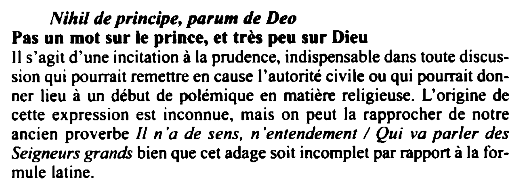 Prévisualisation du document Nihil de principe, parum de Deo