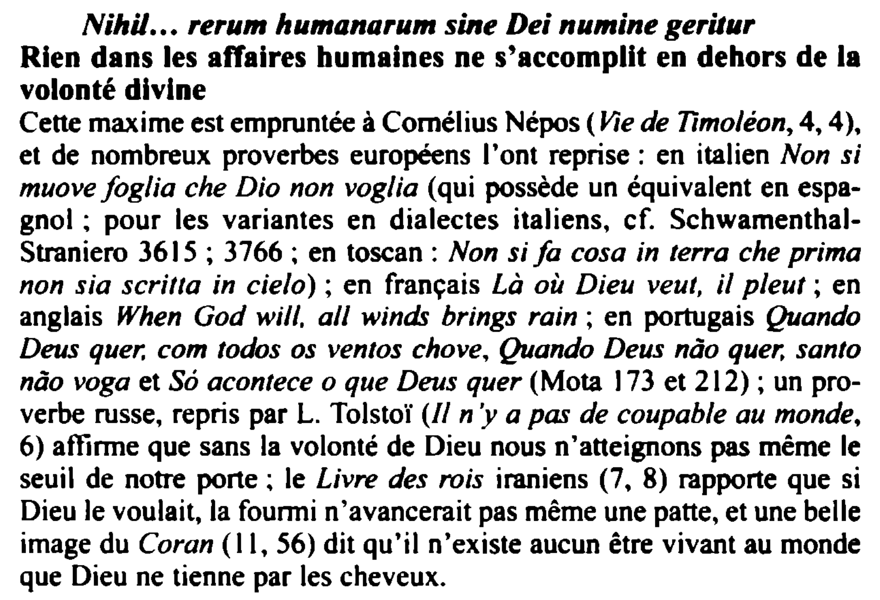 Prévisualisation du document Nihil... rerum humanarum sine Dei numine geritur / Rien dans les affaires humaines ne s'accomplit en dehors de la volonté divine