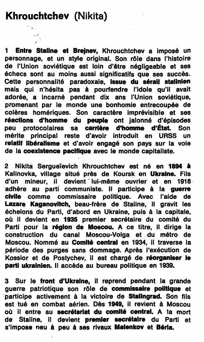 Prévisualisation du document Nikita Khrouchtchev